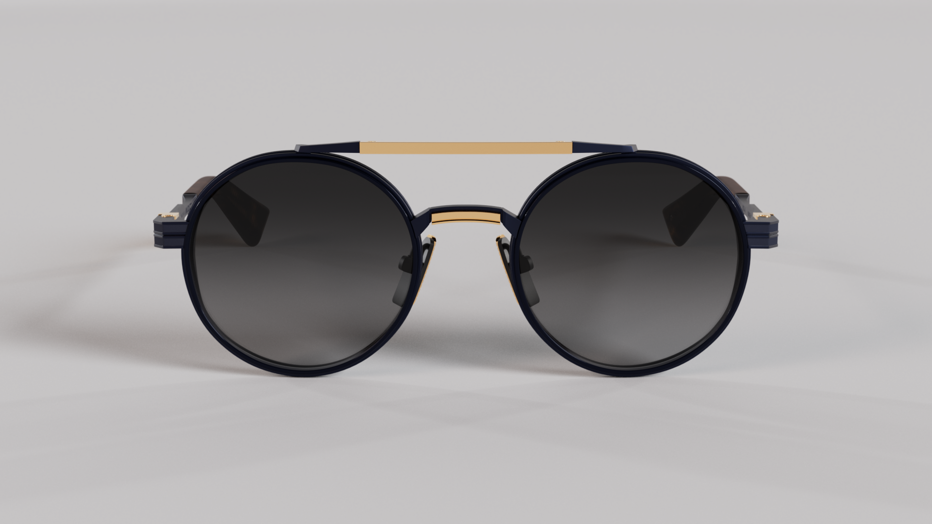 Masunaga MOC 003 Color C — Matte Dark Blue / Dark Blue