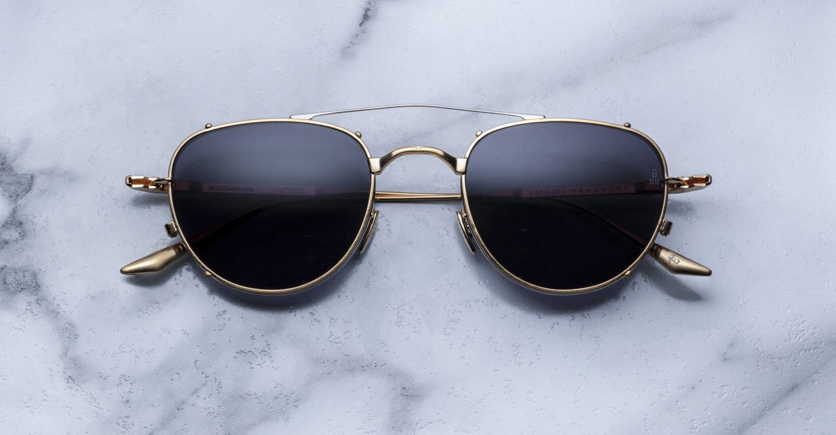 Jacques Marie Mage Harcourt Sunglasses in 40 Gold Jet