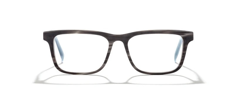 Bevel Will in Grey Swirl Matte, handmade Japanese eyewear at Visionary Optics NYC