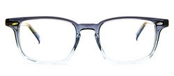 Bevel Barbill in Black Fade, handmade Japanese eyewear at Visionary Optics NYC