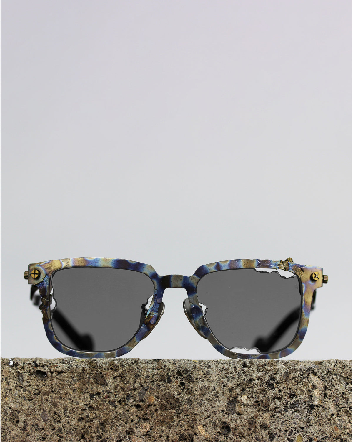 Titanium Museum Specimen 02 Sunglasses in C8 Annodised