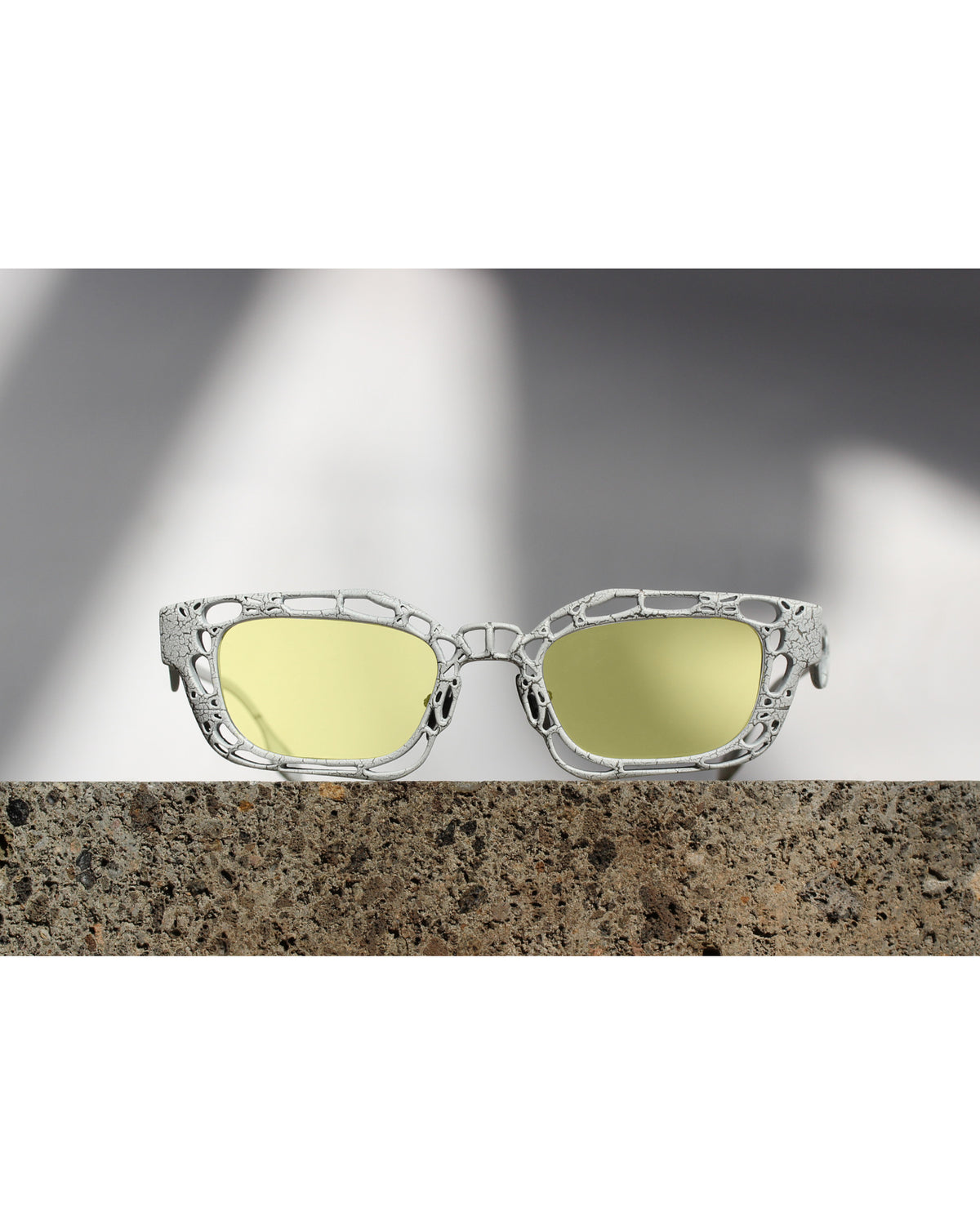 Titanium Museum Trypophiliac Sunglasses in C6 White Paint