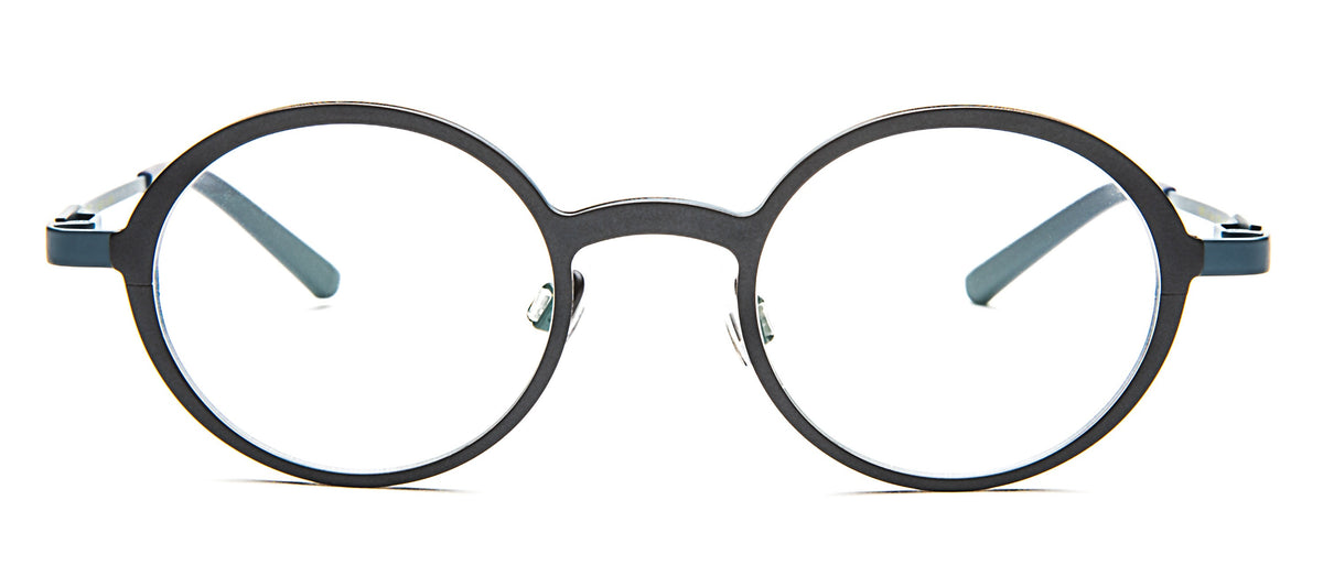 Bevel Cortado in Blk Carbon/Diesel, handmade Japanese eyewear at Visionary Optics NYC