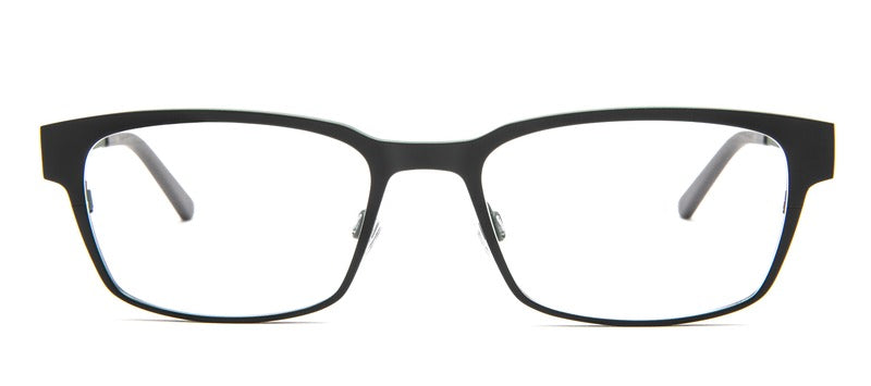 Bevel Duck Hook in Gun Grey/Forest Green, handmade Japanese eyewear at Visionary Optics NYC