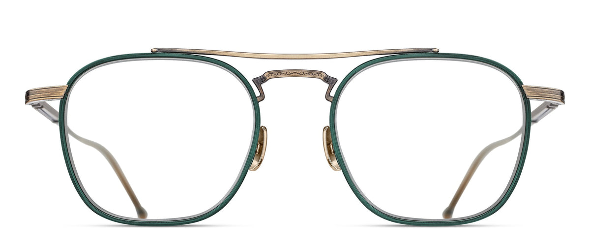 Matsuda M3157 Optical in AG-BGN Antique Gold - Bottle Green