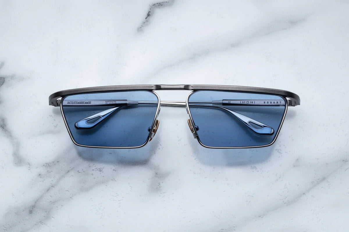 Jacques Marie Mage Bogart Sunglasses in 2C Gris Cerulean