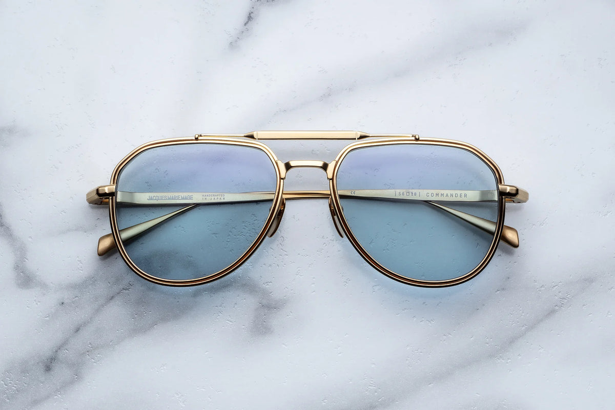 Jacques Marie Mage Commander Sunglasses in 19H Ciel Serene Blue