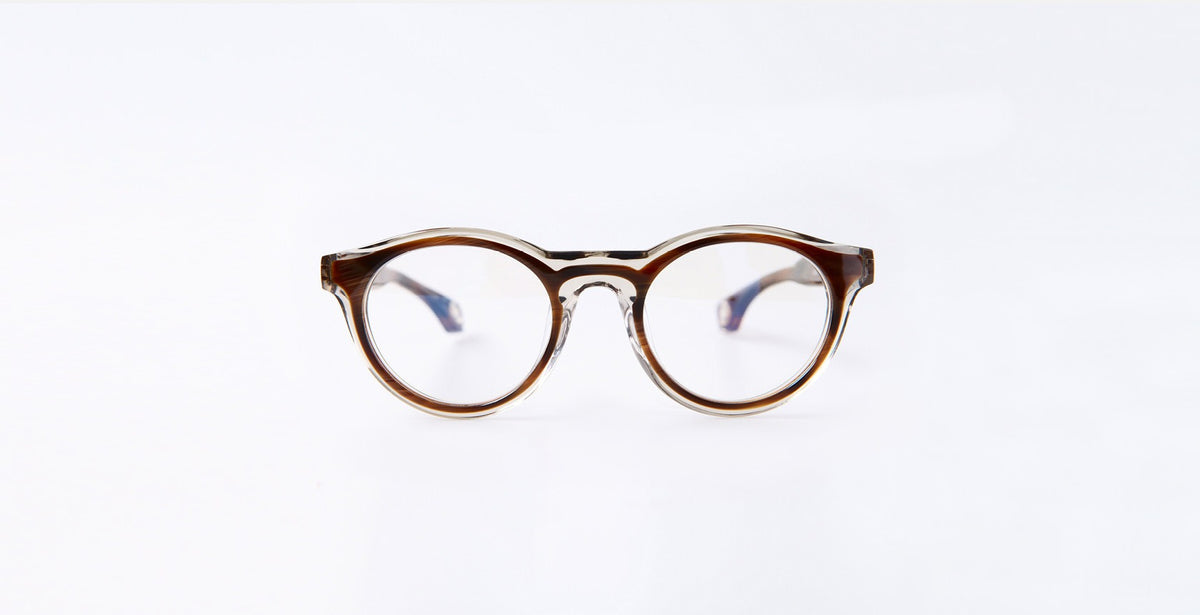 Blake Kuwahara Corbu Optical in Brown Horn
