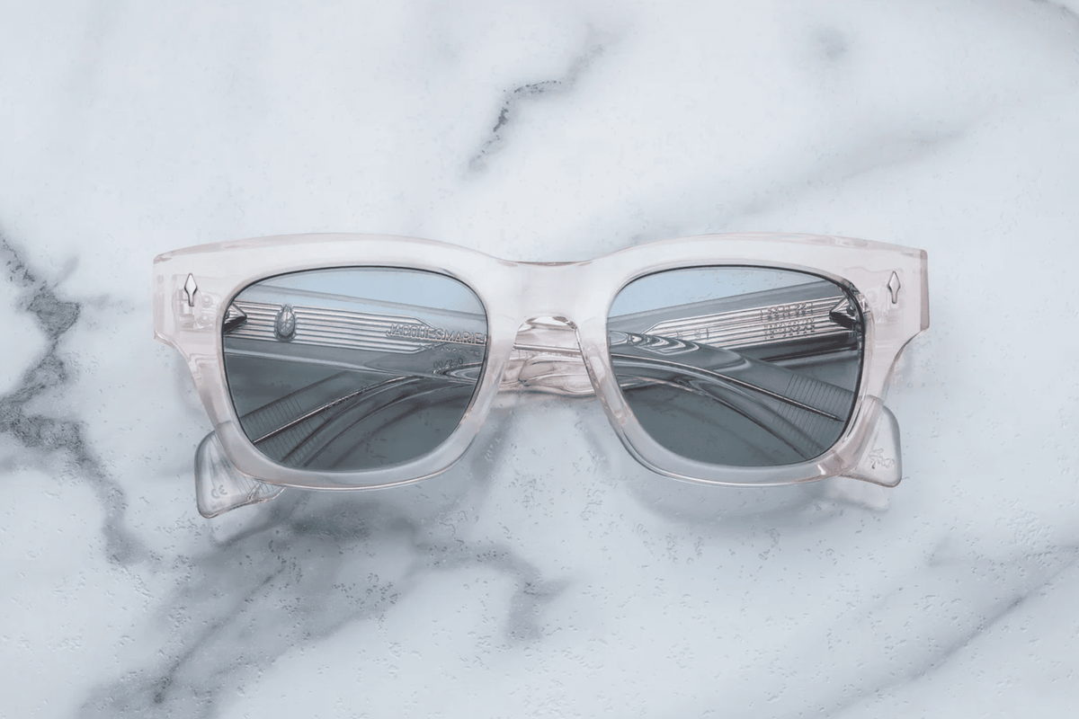 Jacques Marie Mage Dealan 53 Sunglasses in 5E Cameo Vintage Blue