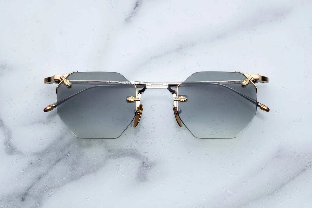 Jacques Marie Mage El Dorado Sunglasses in 12S Electrum Emerald Gradient