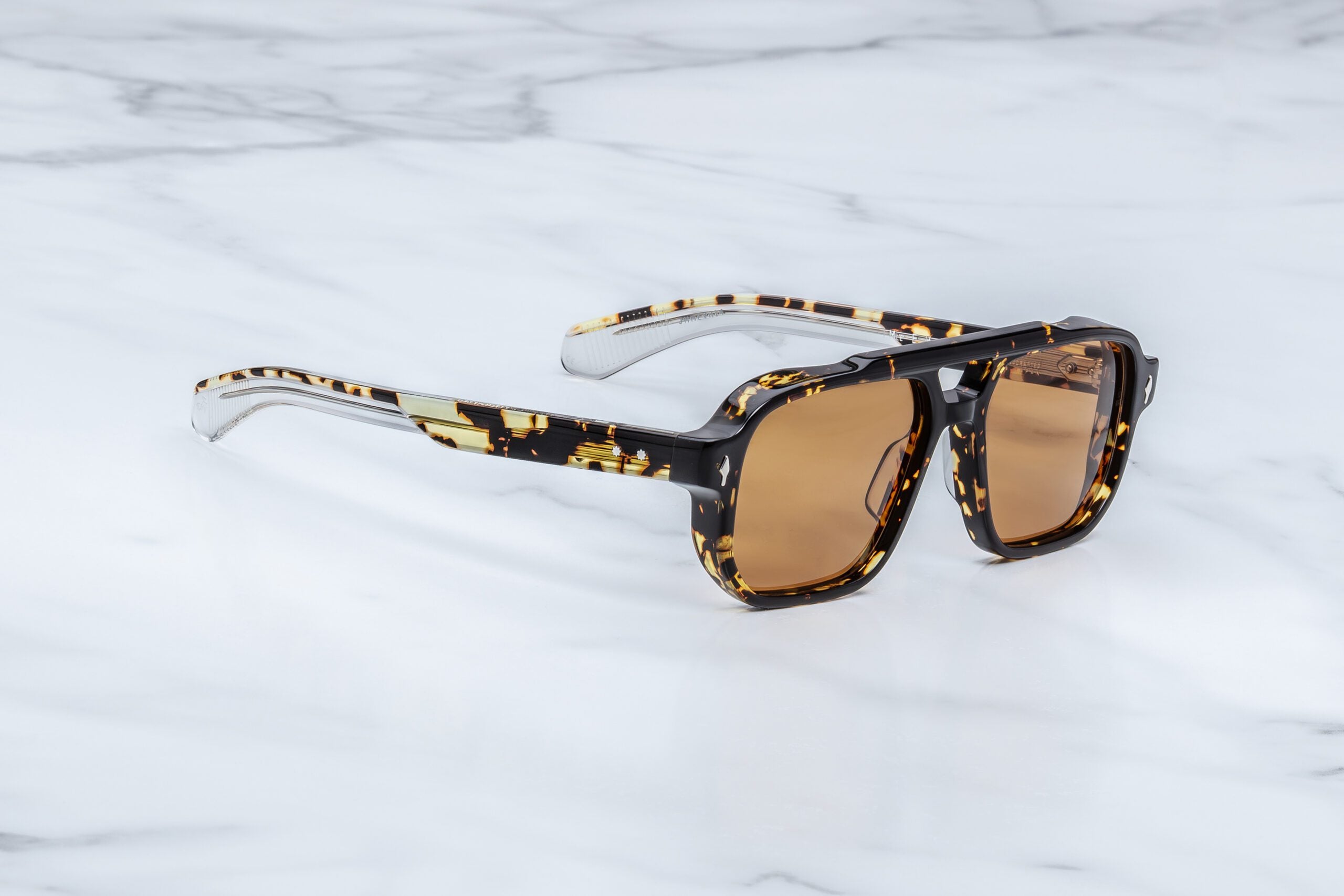 Jacques Marie Mage Evans (Sunglasses) in H14 Tokyo Orange - Side View