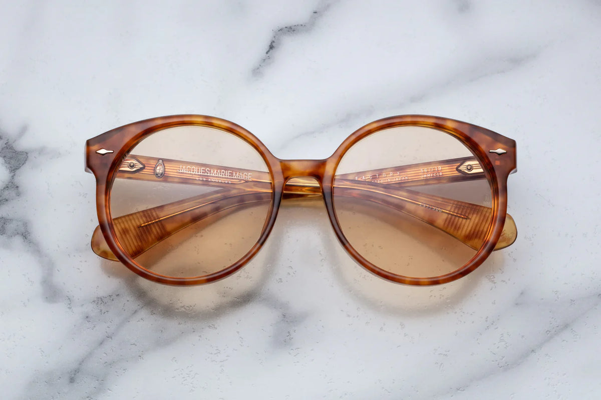 Jacques Marie Mage Factory Sunglasses in 1R Camel Yellow