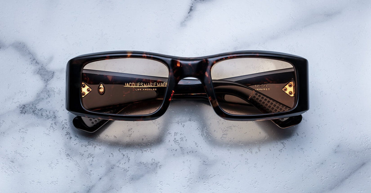 Jacques Marie Mage Harrison Sunglasses in 6D Agar Yellow