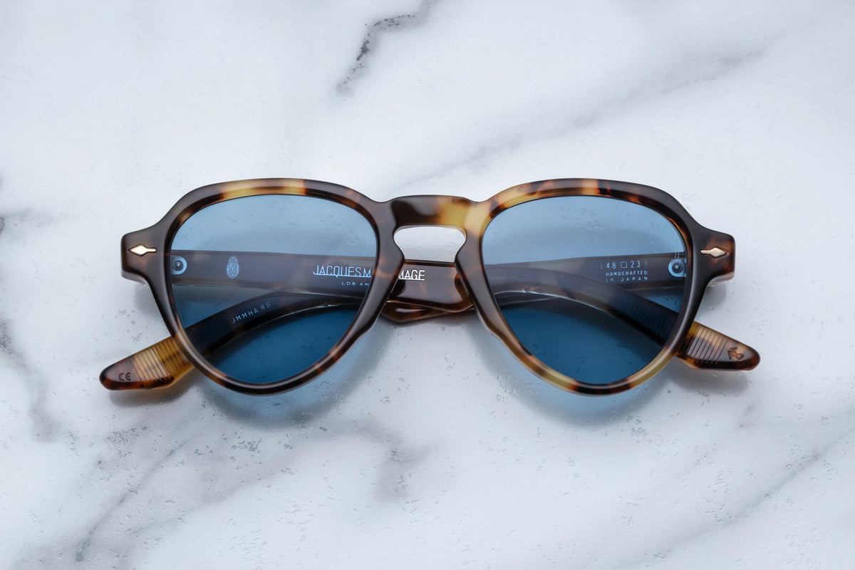 Jacques Marie Mage Hatfield Sunglasses in 8B Havana Azure