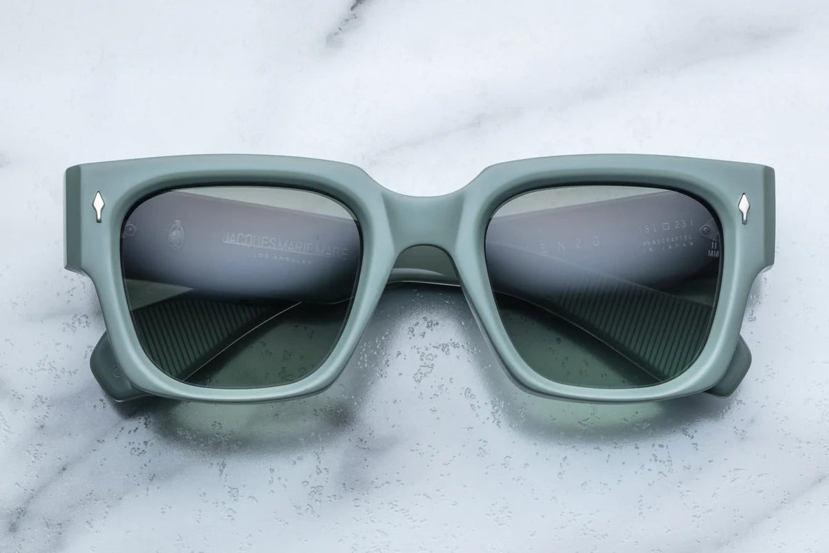 Jacques Marie Mage Enzo Sunglasses in 10W Breathe Moss Gradient
