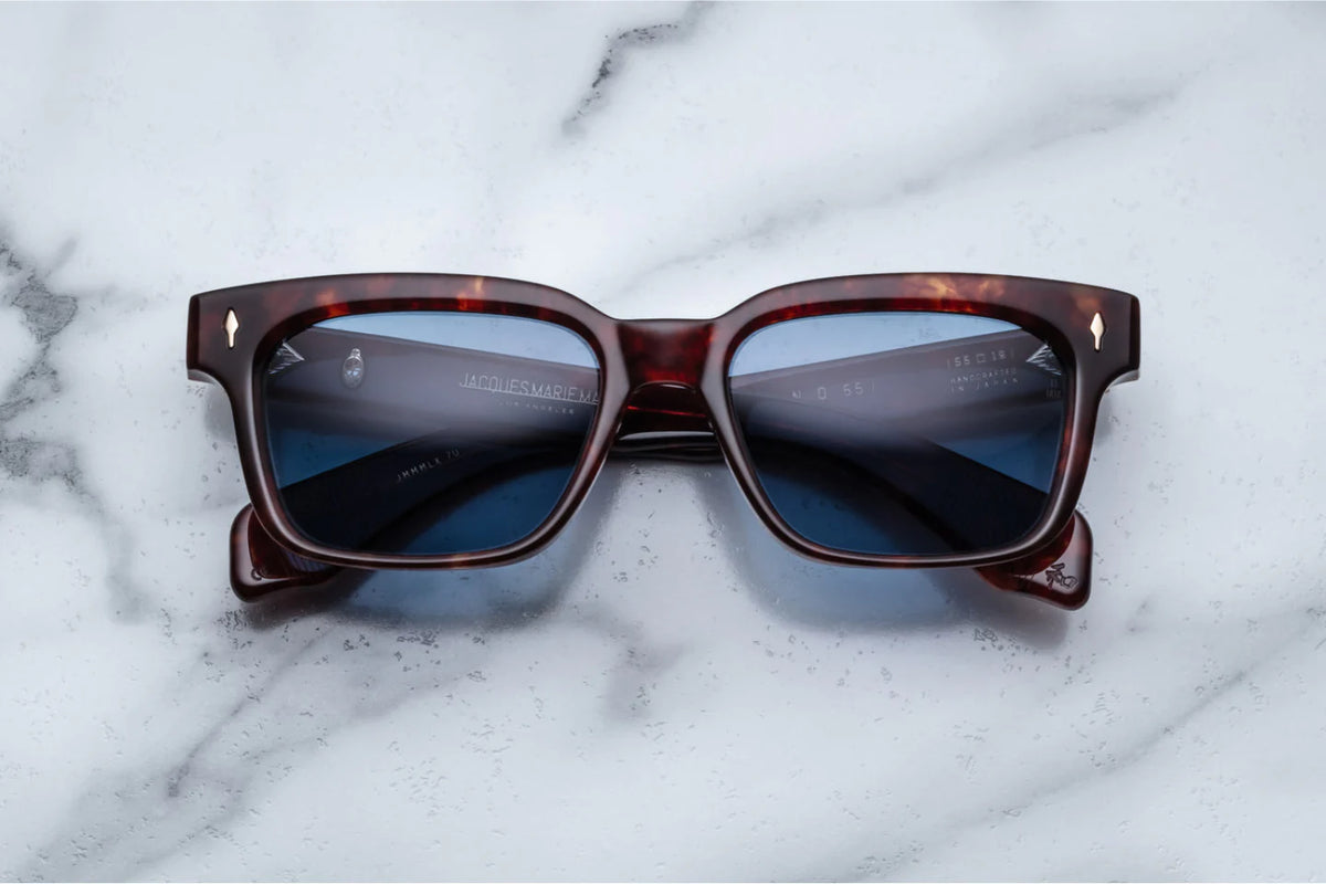 Jacques Marie Mage Molino 55 Sunglasses in 7U Breccia Prussian Blue