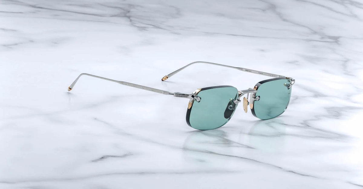 Jacques Marie Mage Fonda Sunglasses in 41 Silver Mint