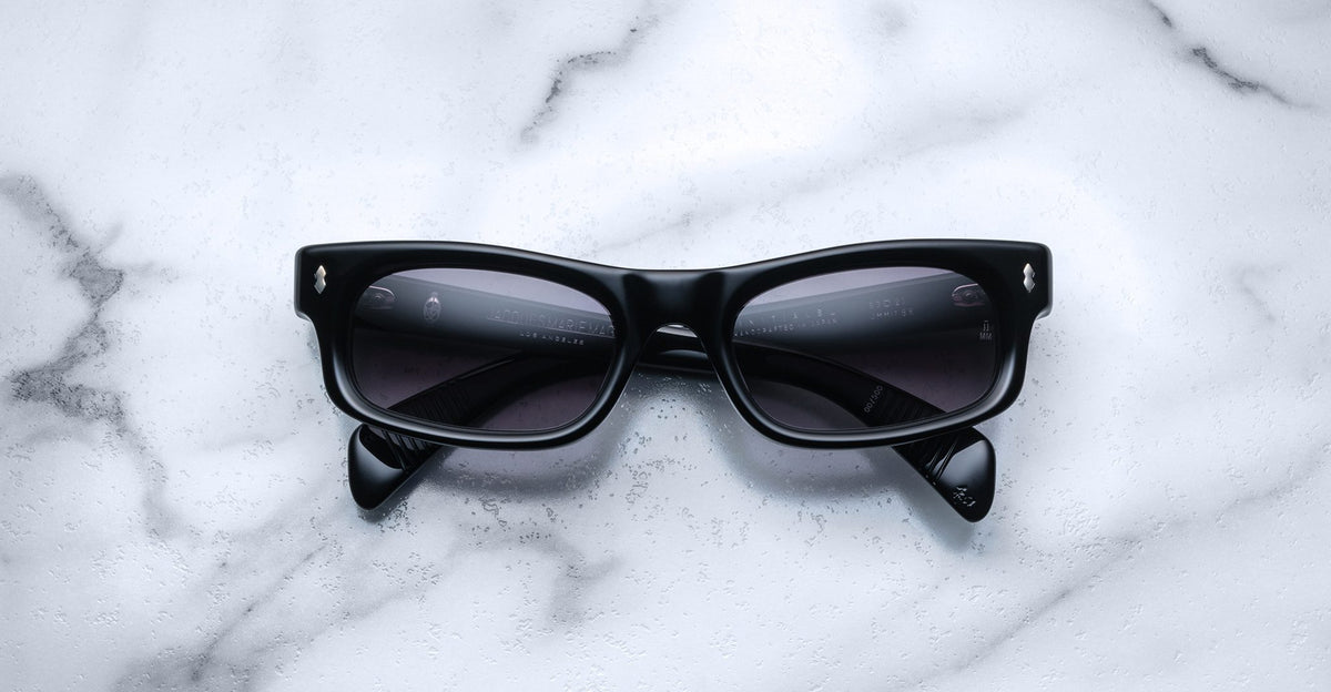 Jacques Marie Mage Initials Sunglasses in 88 Black Midnight Gradient