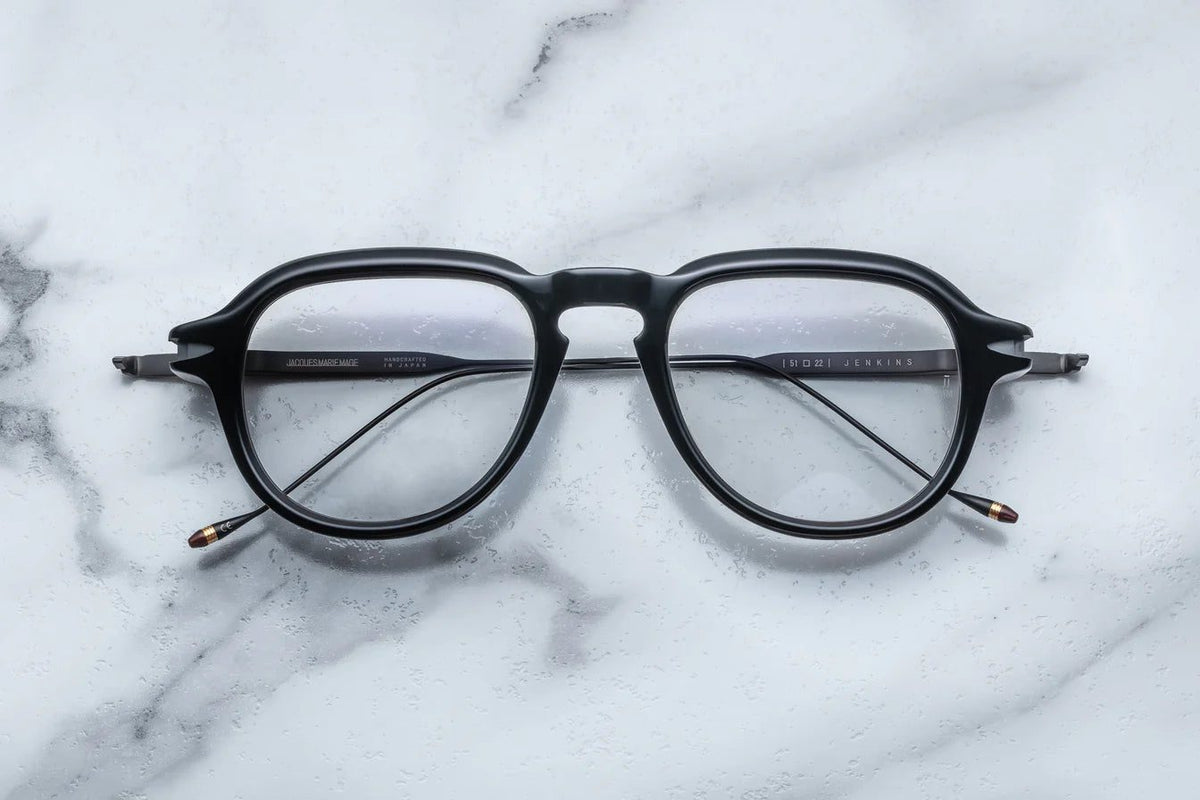 Jacques Marie Mage Jenkins Optical in 88 Black Superlight Grey
