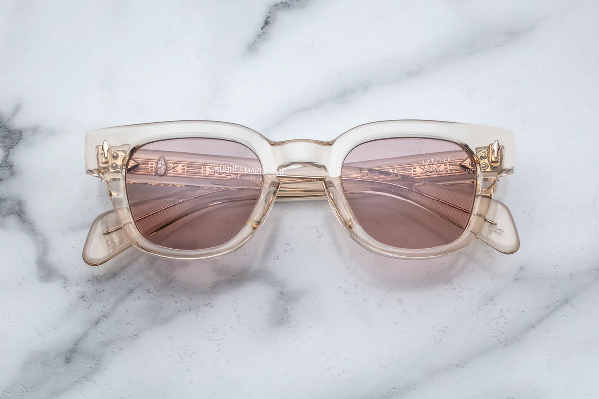 Jacques Marie Mage Julien Sunglasses in 1P Pearl Dusty Mauve