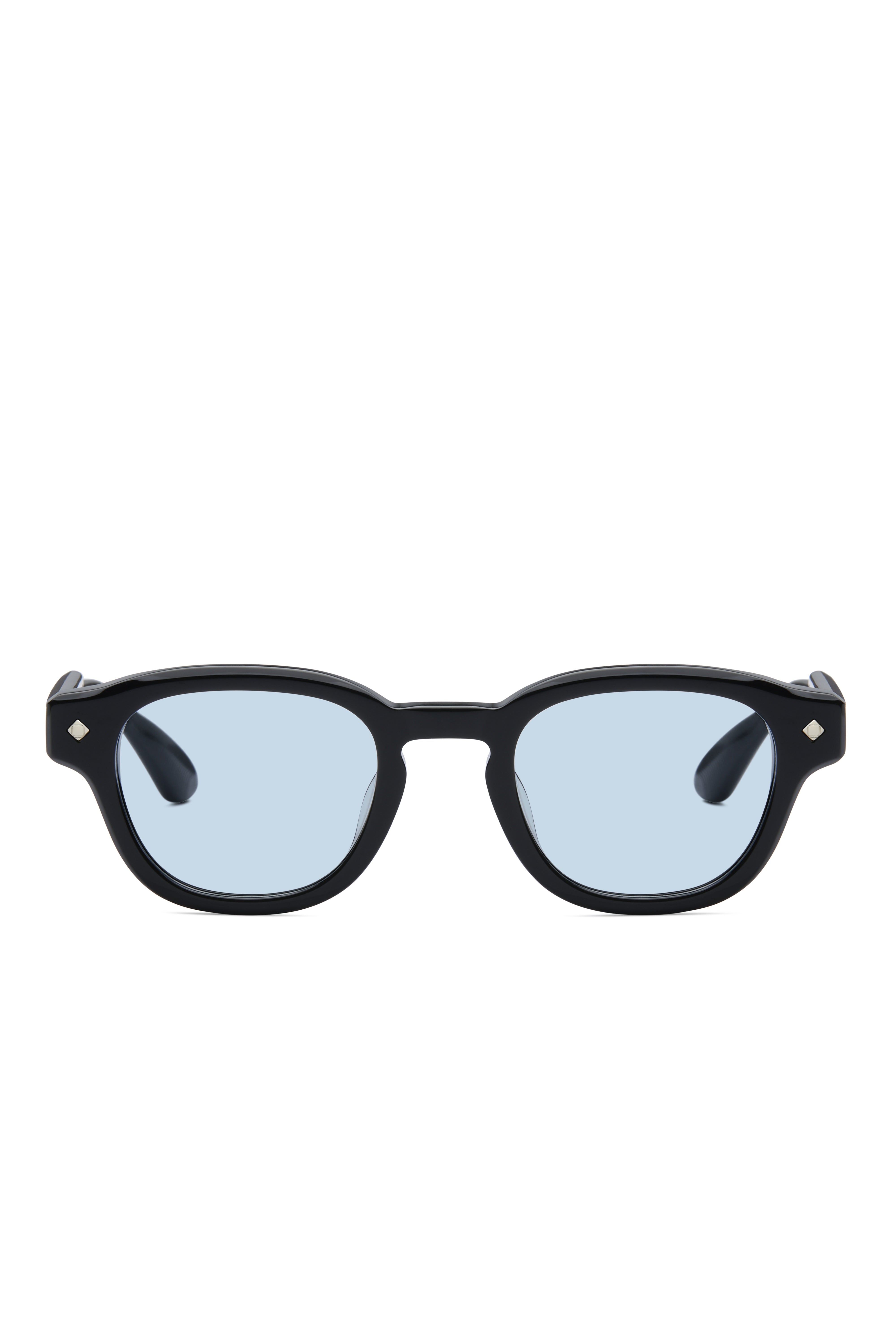 Lunetterie Générale Apéro au Soleil Sunglasses in Black/Palladium, Solid Blue