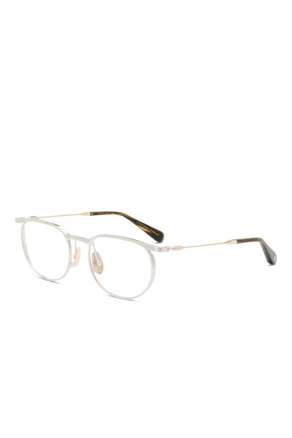 Lunetterie Générale Doux Déjà Vu Optical in Palladium/16K Gold & Camo Tortoise