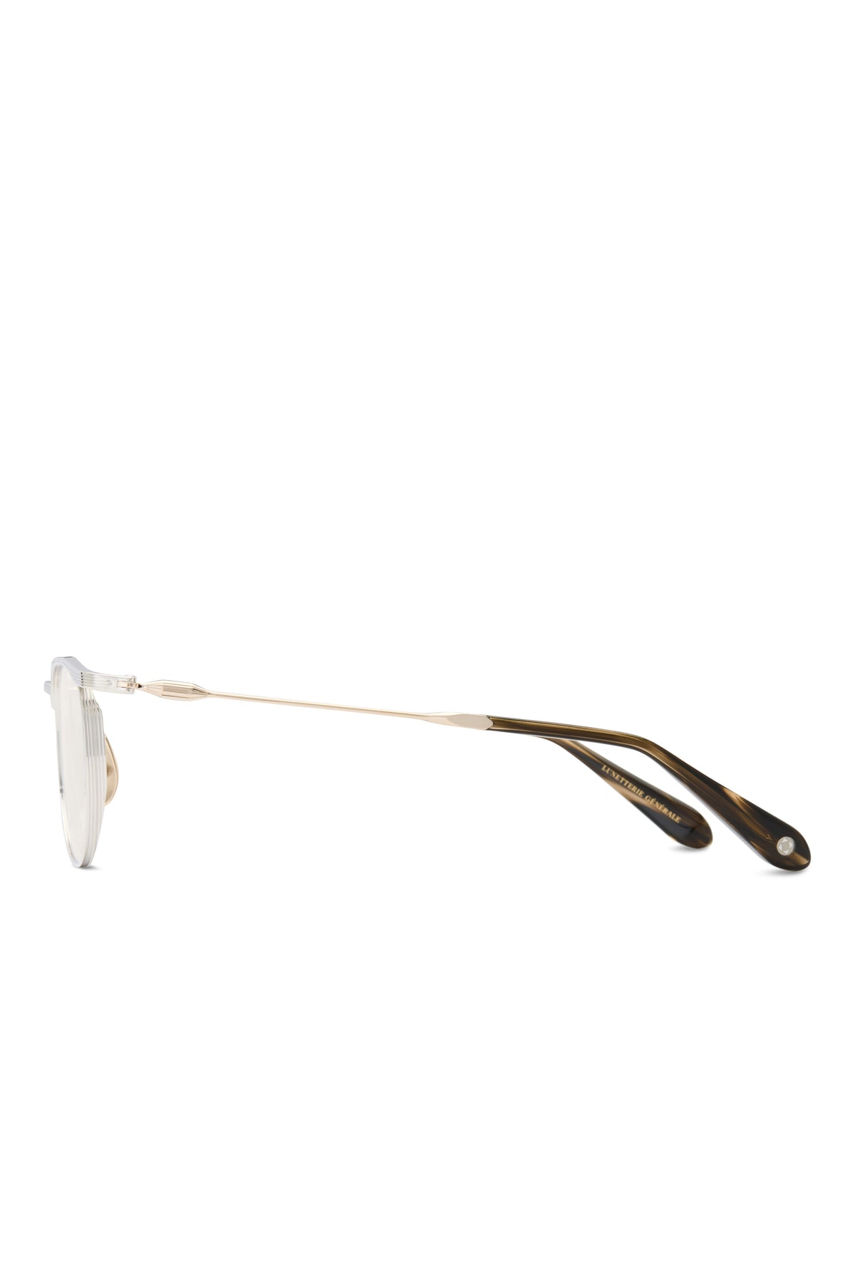 Lunetterie Générale Doux Déjà Vu Optical in Palladium/16K Gold & Camo Tortoise
