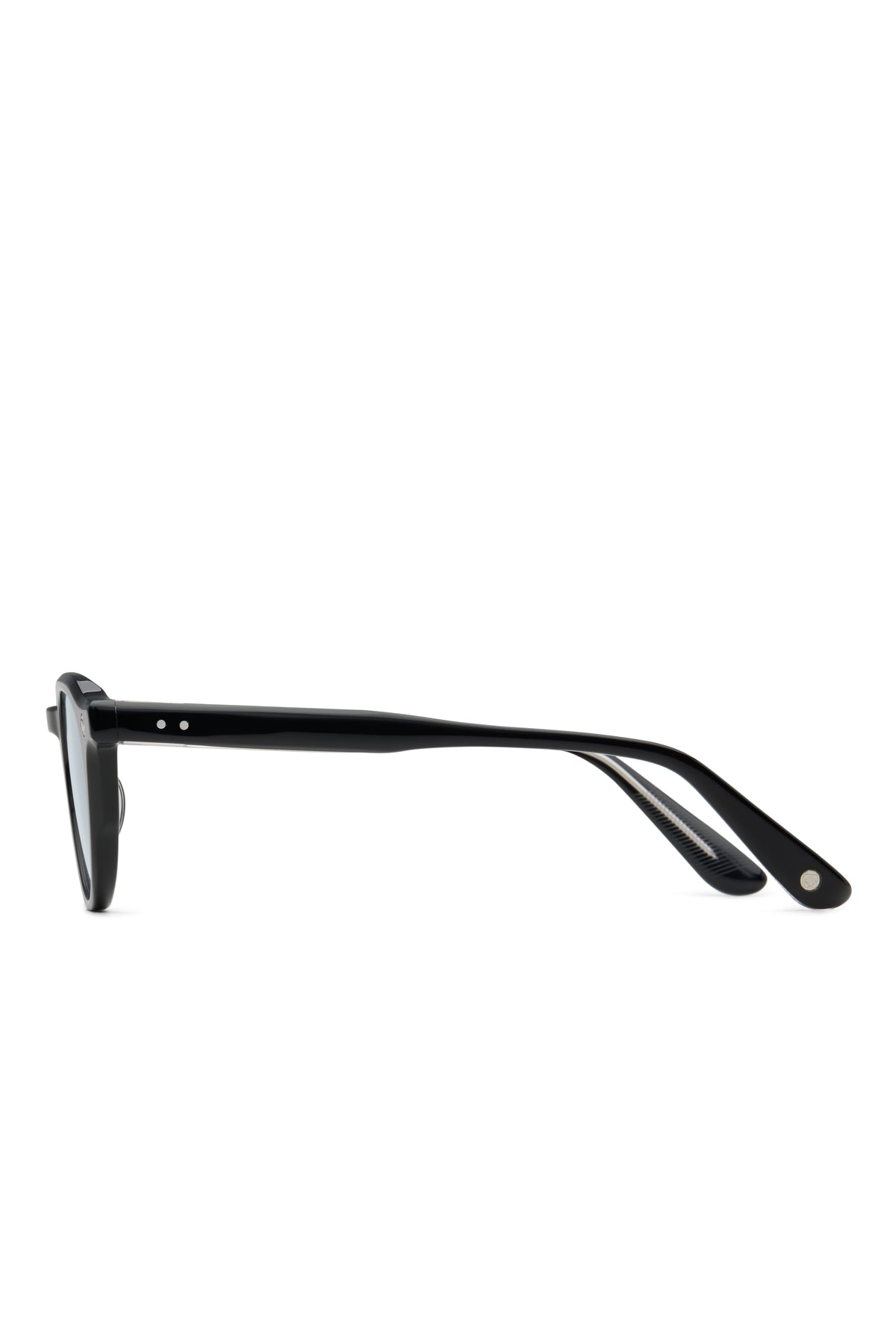 Lunetterie Générale Enfant Terrible Sunglasses in Black/Palladium, Solid Blue