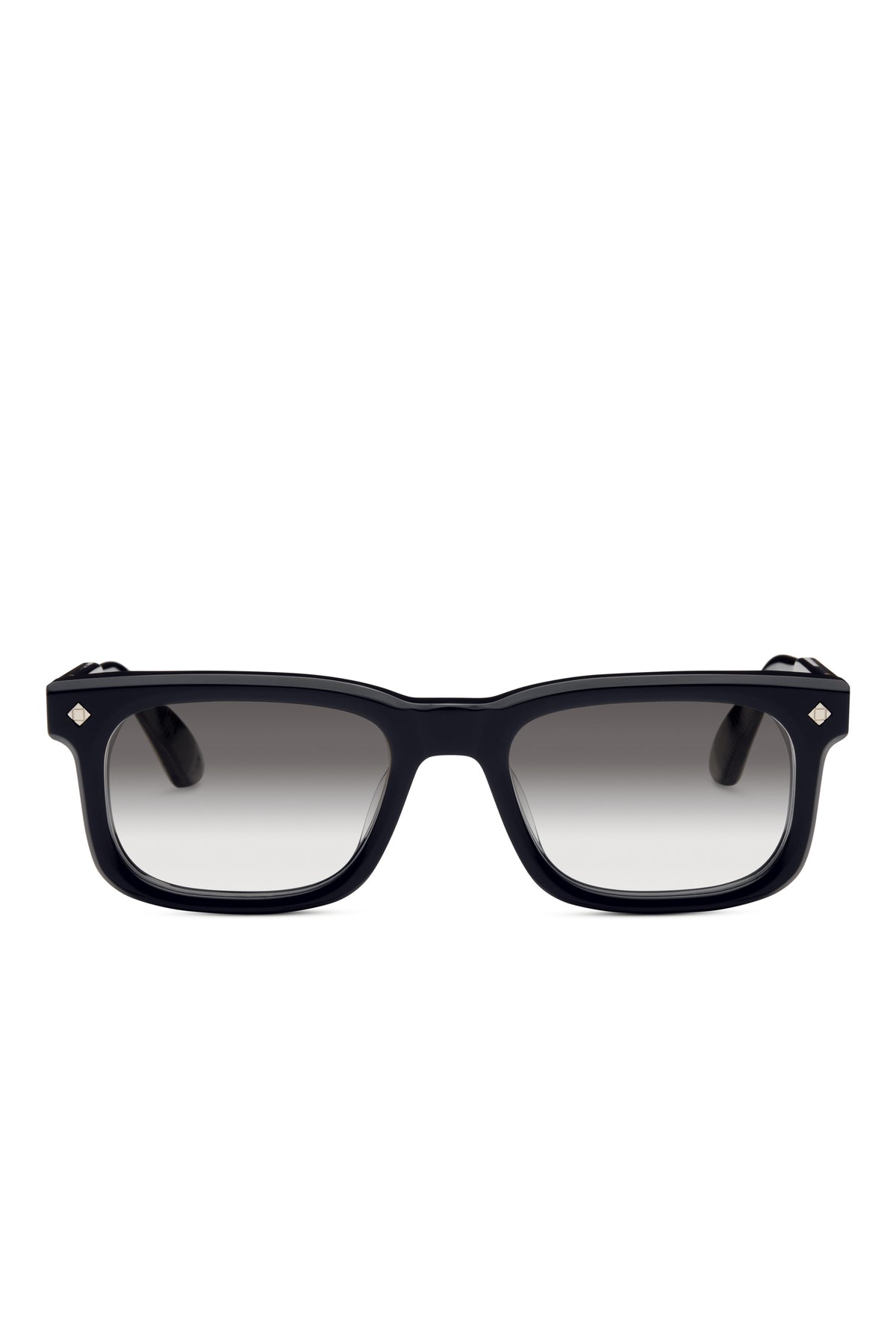 Lunetterie Générale Grand Voyageur Sunglasses in Black/18K Gold, Gradient Grey