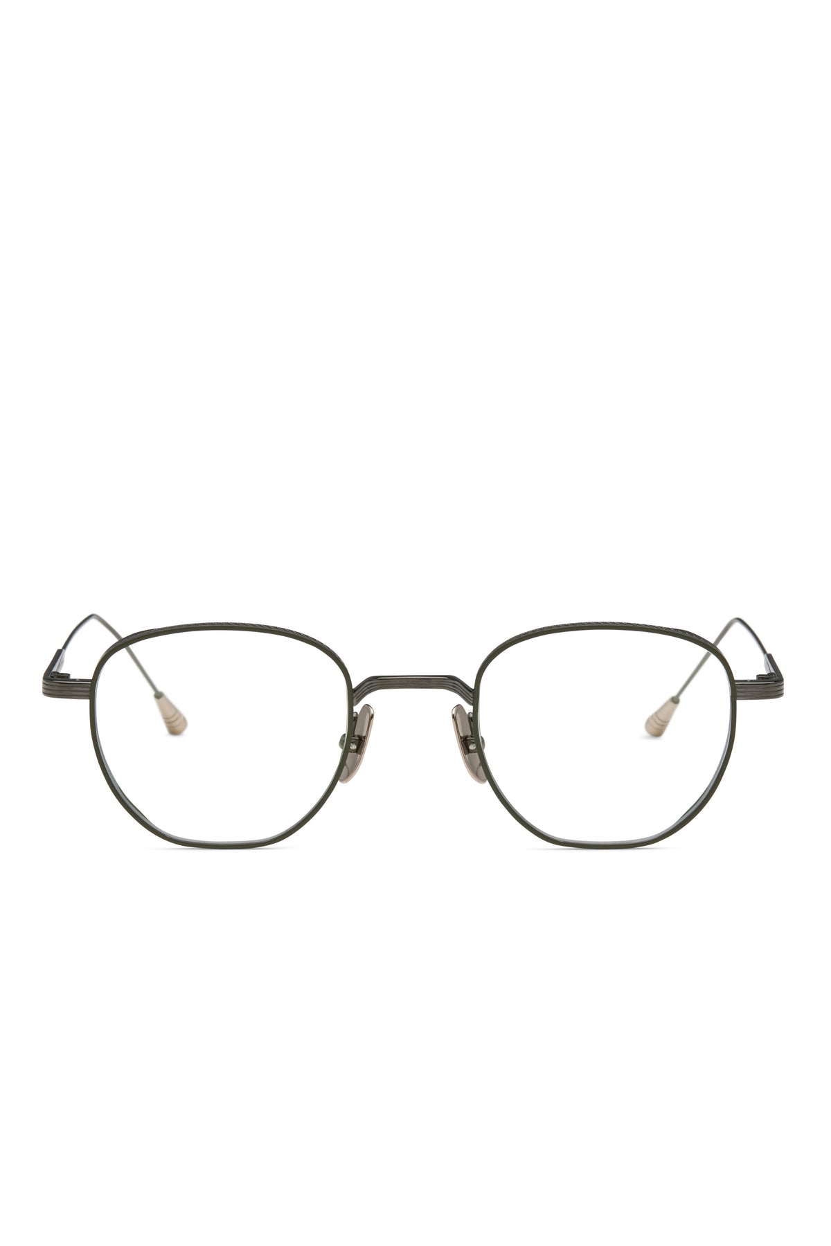 Lunetterie Générale Studio 54 Optical in Gun Metal/16K Gold & Olive Rim Lacquer