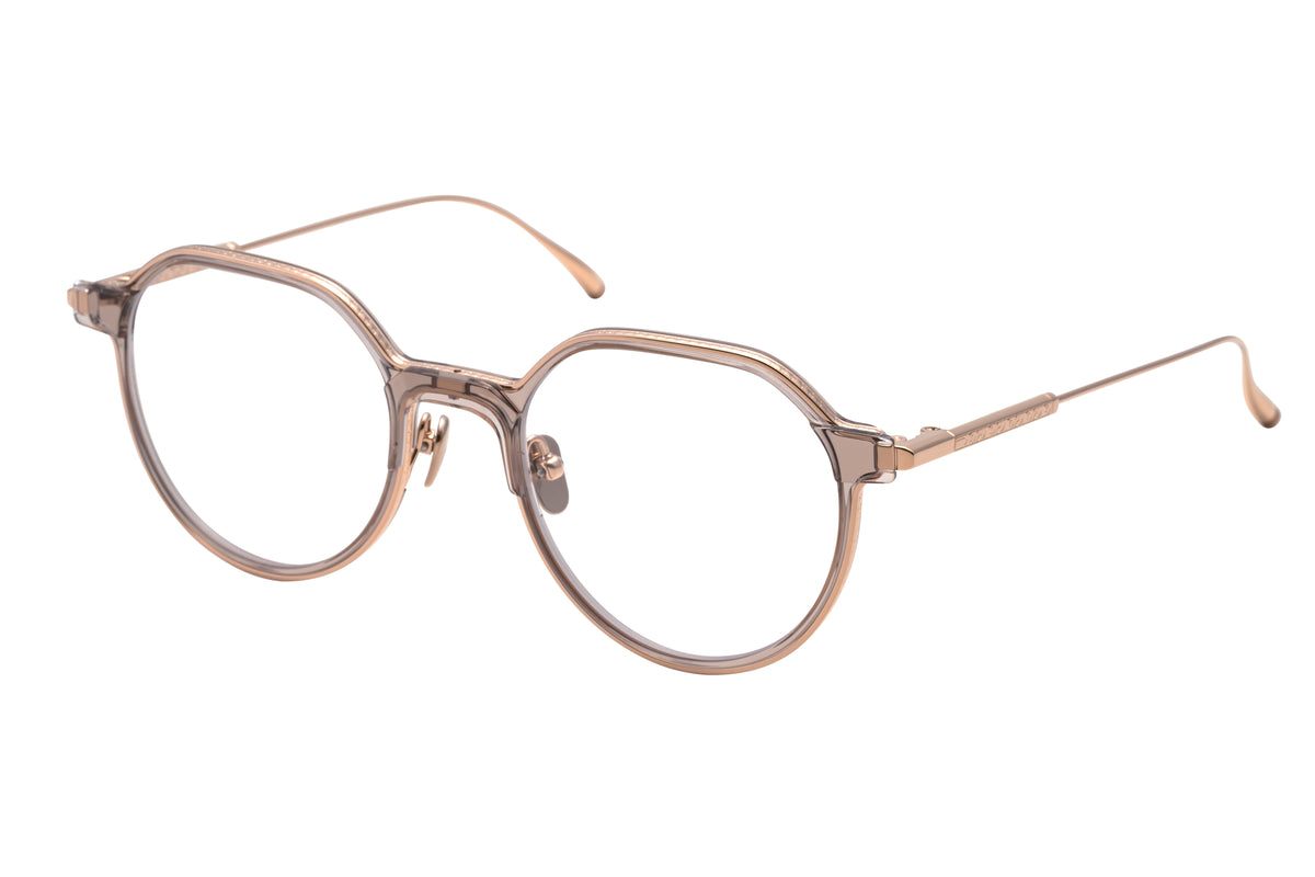 Masunaga x Kenzo Takada Lilac Optical 34 Grey Crystal/12K Gold