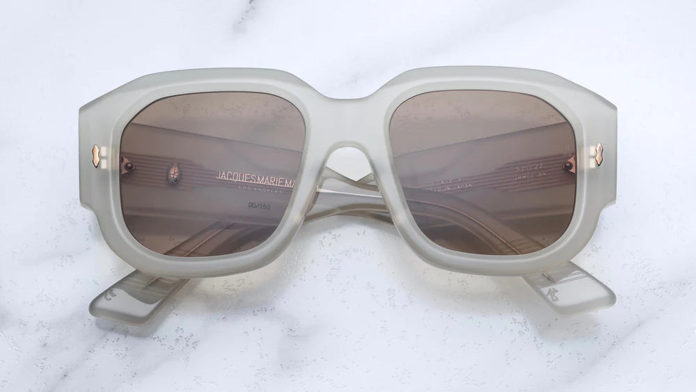Jacques Marie Mage Lacy Sunglasses in 8K Dune Brass Gradient