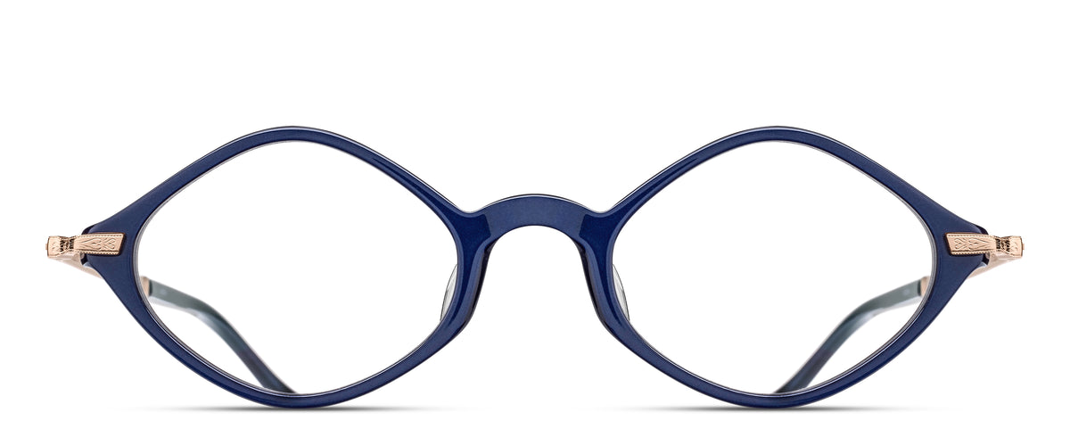 Matsuda M2066 Optical in Navy - Rose Gold