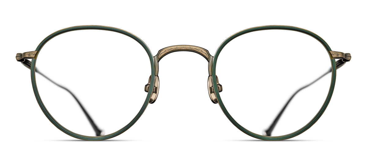 Matsuda M3085-I Optical in Antique Gold - Bottle Green