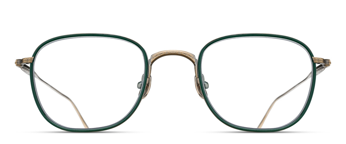 Matsuda M3090 Optical in Antique Gold - Bottle Green