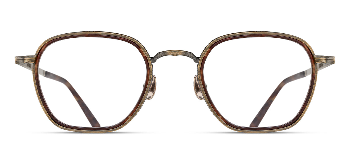 Matsuda M3101-I Optical in Antique Gold - Dark Brown