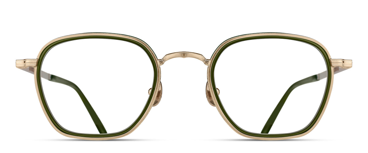 Matsuda M3101 Optical in Brushed Gold - Green