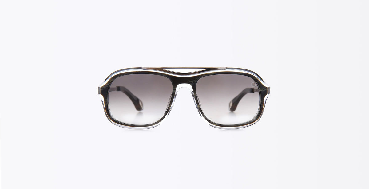 Blake Kuwahara Niemeyer Sunglasses in Black Horn