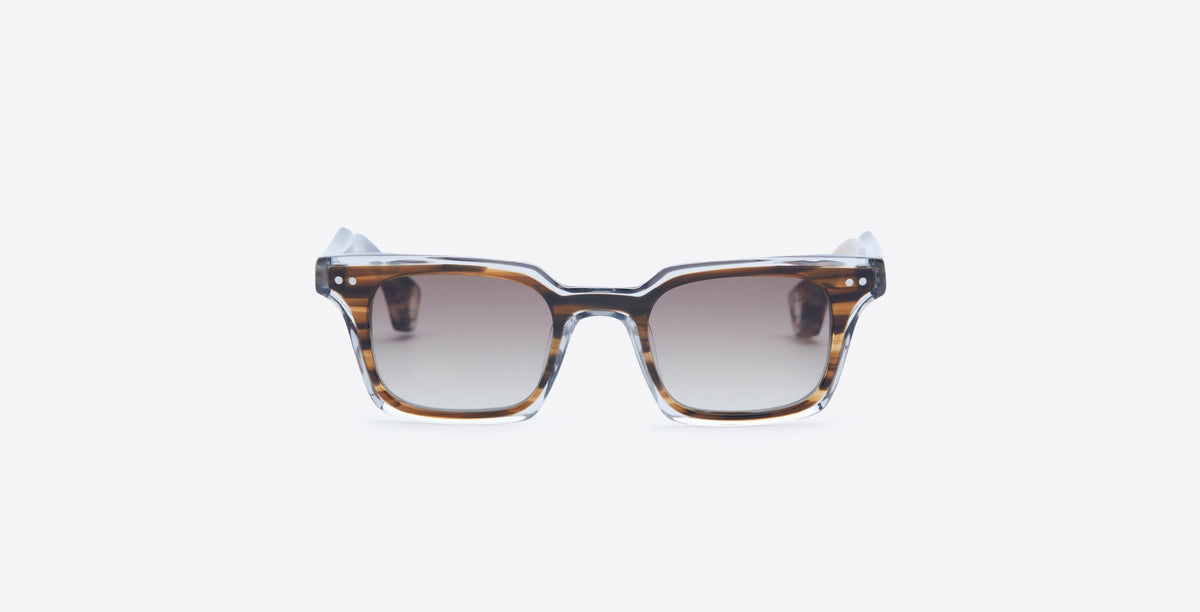 Blake Kuwahara Portman Sunglasses in Light Brown Horn