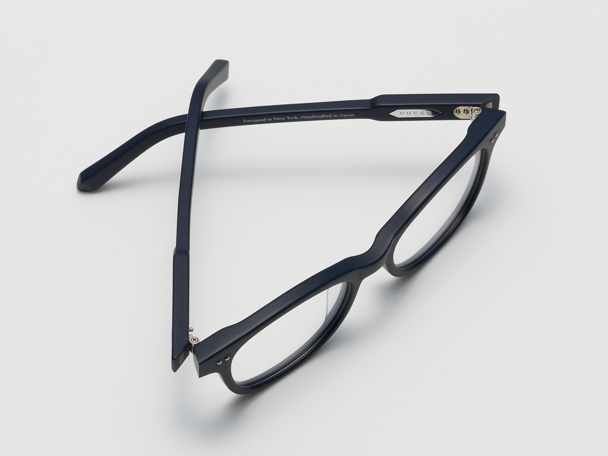 Press The Bribe Optical Matte Navy / Silver