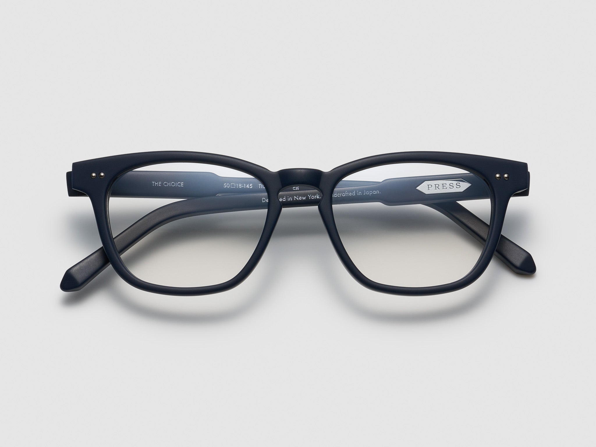 Press The Choice Optical Matte Navy / Silver
