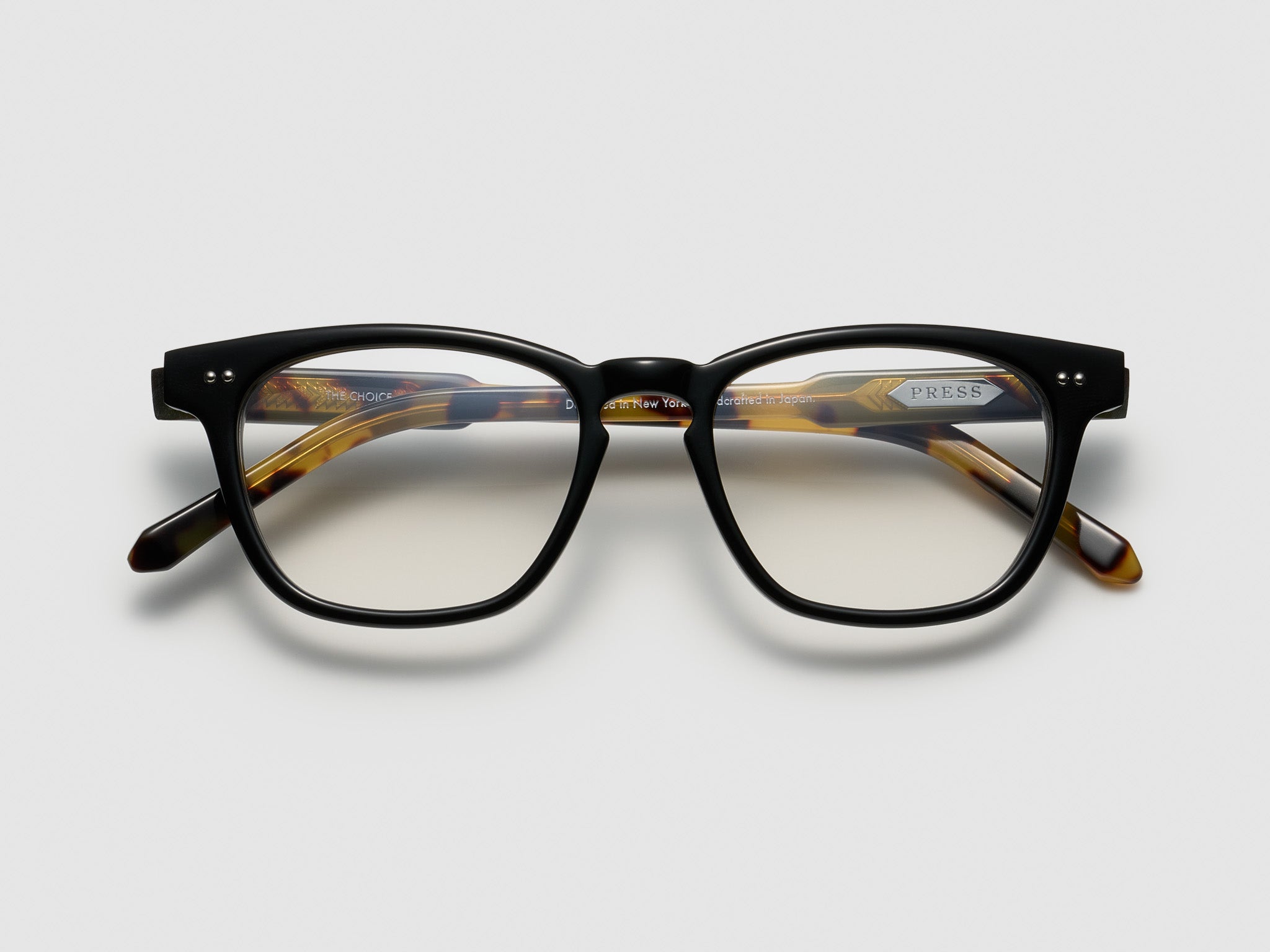 Press The Choice Optical Black Tortoise / Silver