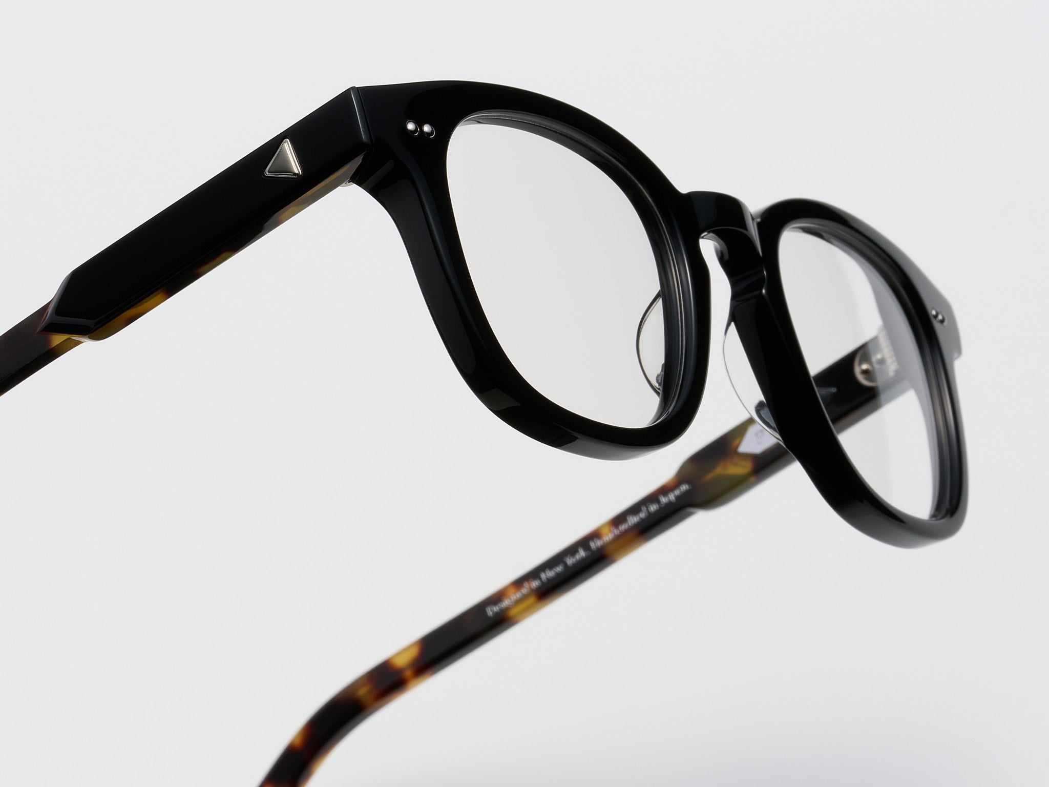 Press The Rebel Optical Black Tortoise / Silver