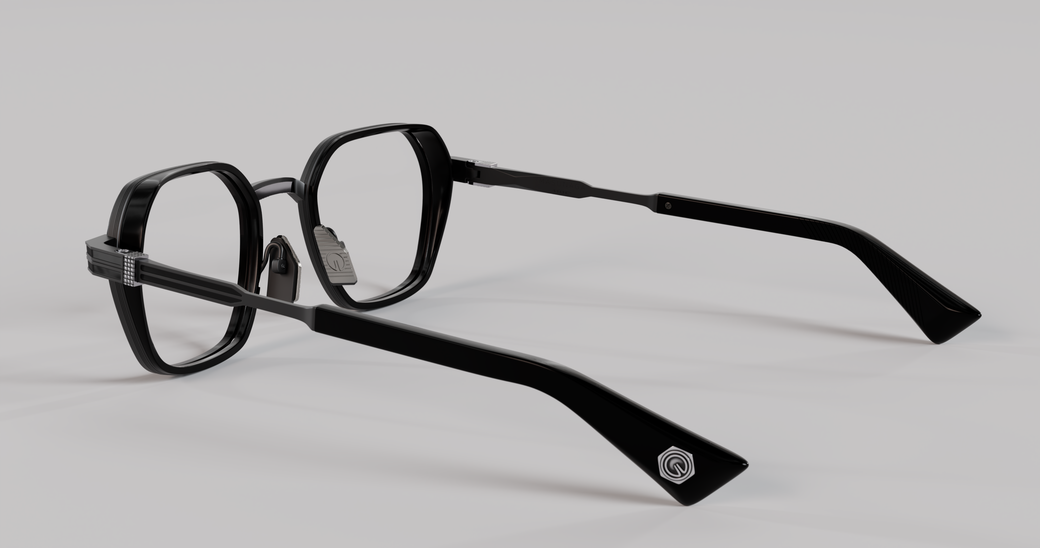 Masunaga MOC 004 Color C — Matte Black / Black