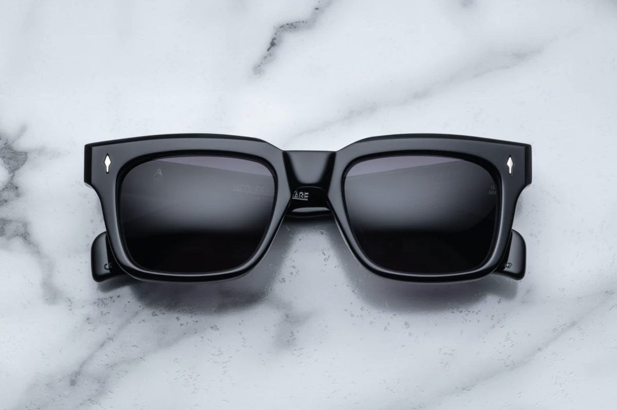 Jacques Marie Mage Torino Sunglasses in 88 New Black Grey