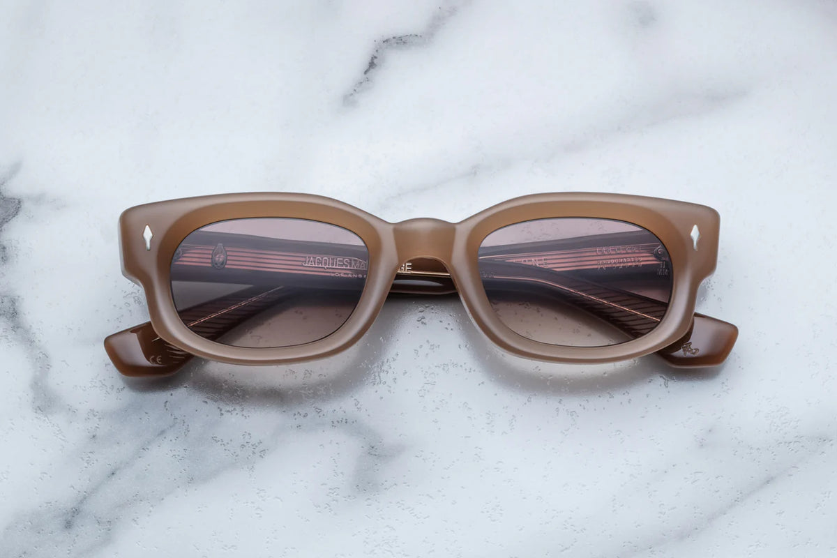 Jacques Marie Mage Whiskeyclone Sunglasses in 11W Birch Cognac Gradient
