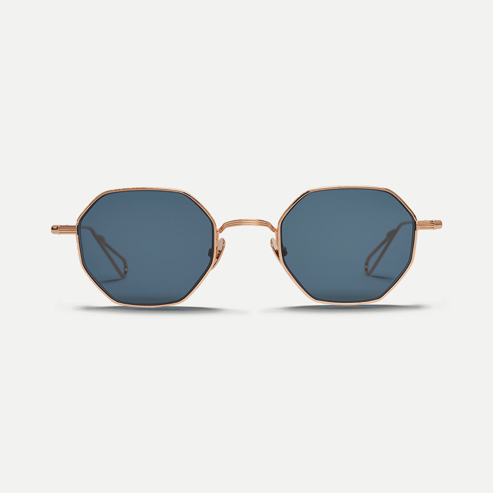 Ahlem Gaillon Sunglasses in Peony Gold/Blue