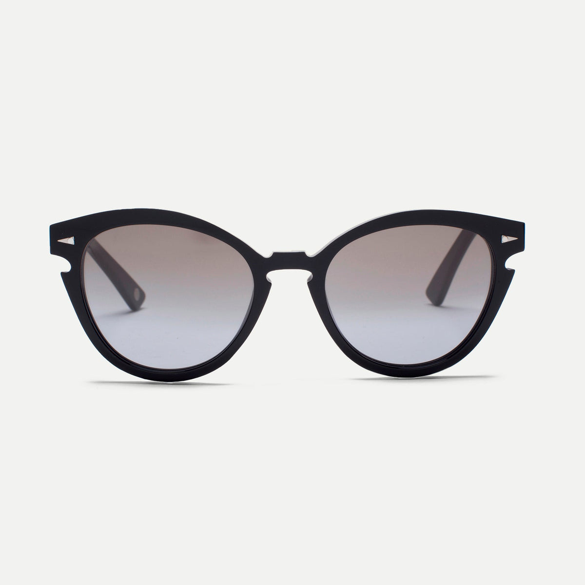 Ahlem Ménilmontant Sunglasses in Black/Gray Grad