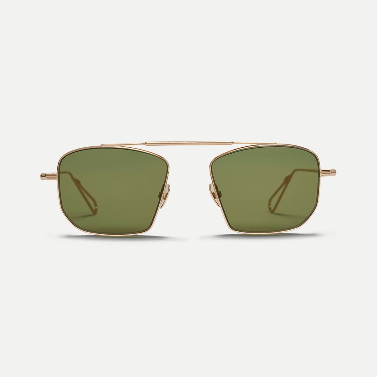 Ahlem New York Sunglasses in Champagne/Essential Green