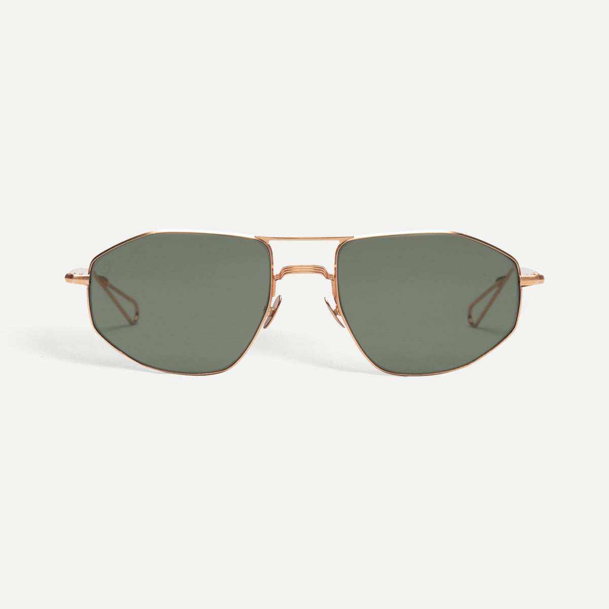 Ahlem Quai d'Orsay Sunglasses in Champagne Brushed/Brown